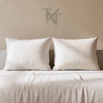 Пар навлаки за перница - бел памук ранфорс