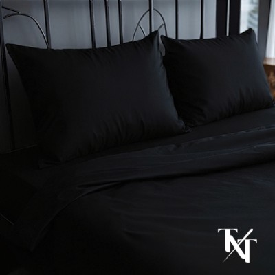 Пар навлаки за перница Букефал - премиум црн памук