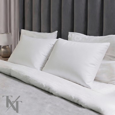 Пар навлаки за перница - памук сатен чисто бел